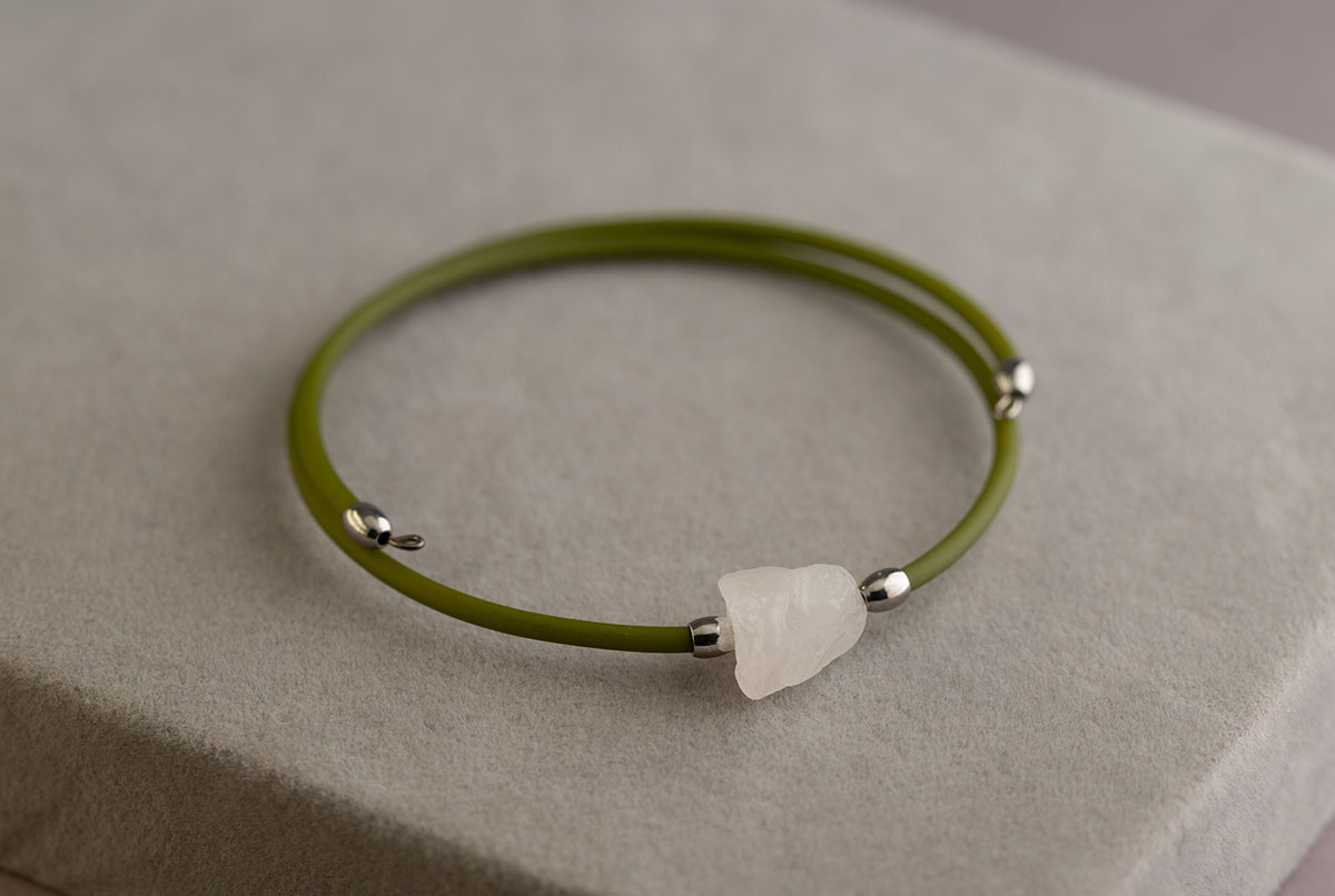 Браслет из розового кварца артикул BRQ451