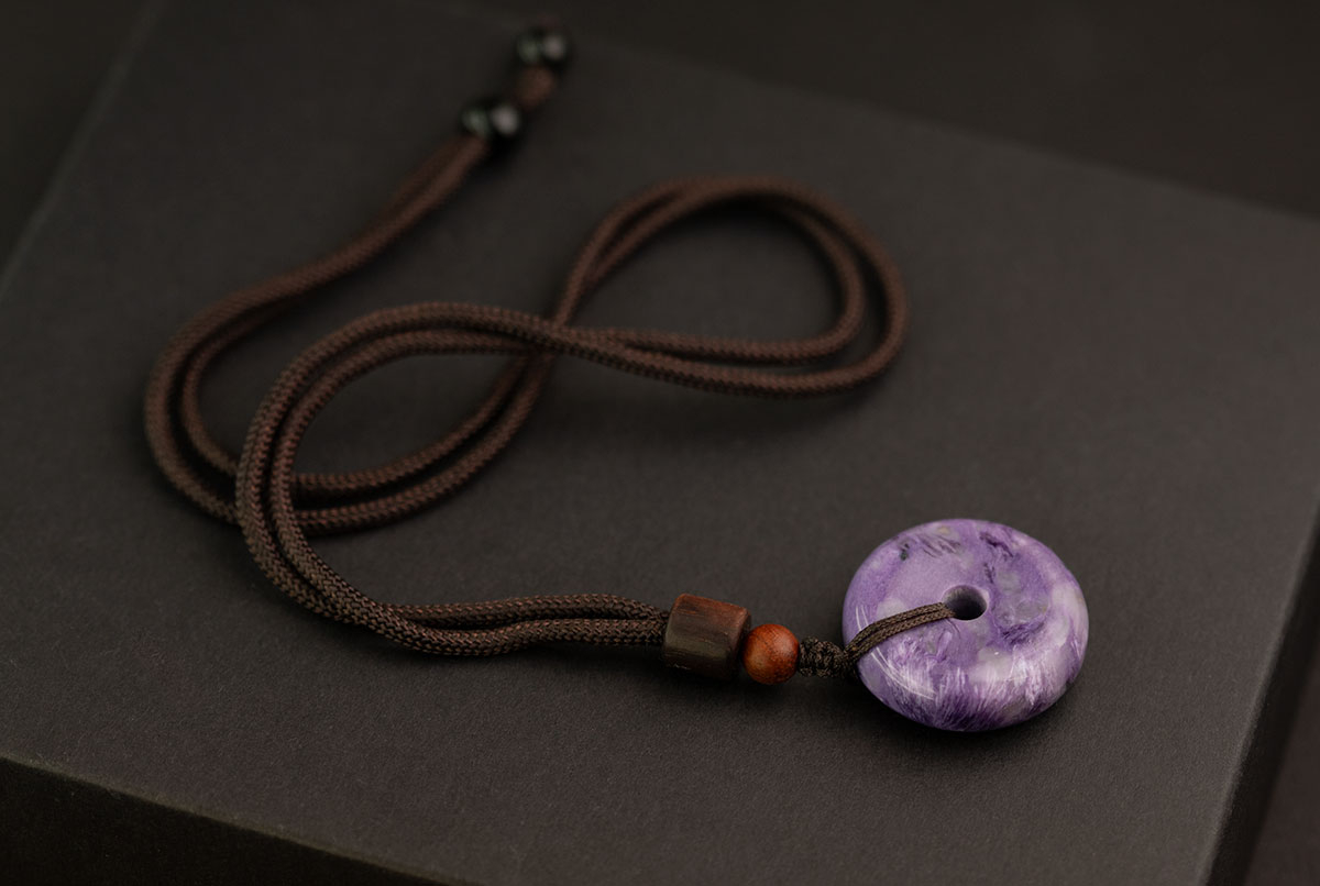 Кулон с чароитом артикул PCH431-2